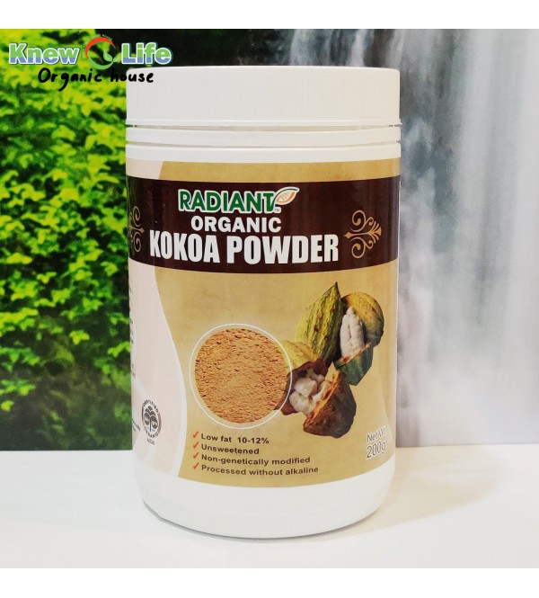 Radiant Whole Food Organic Kokoa Powder 200g