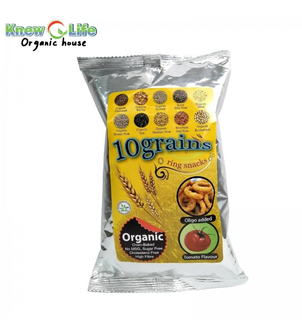 MH Food 10 Grains Ring Snacks Tomato Flavour 50g