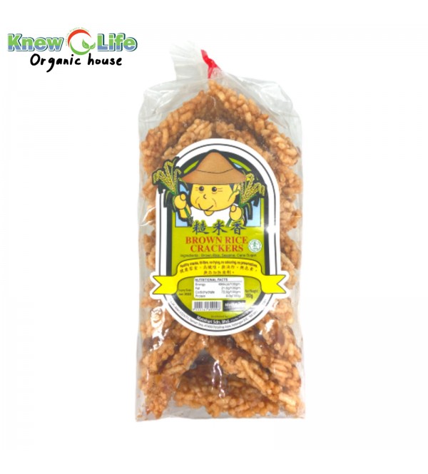 MH Food Brown Rice Crackers 150g