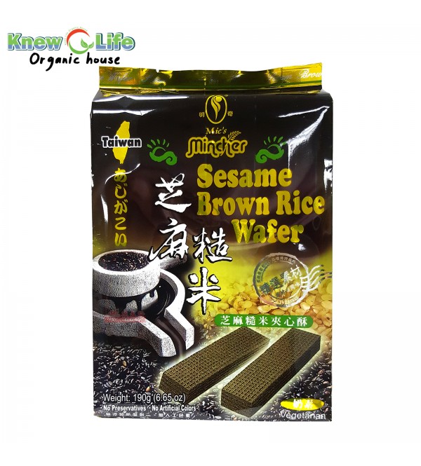 Mic's Mincher Sesame Brown Rice Wafer 190g