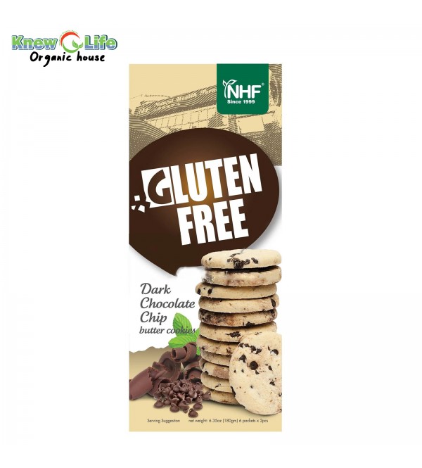 NHF Gluten Free Dark Chocolate Chip Butter Cookies 6packs x 2pcs