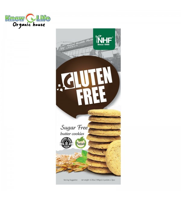 NHF Gluten Free Sugar Free Butter Cookies 6packs x 2pcs