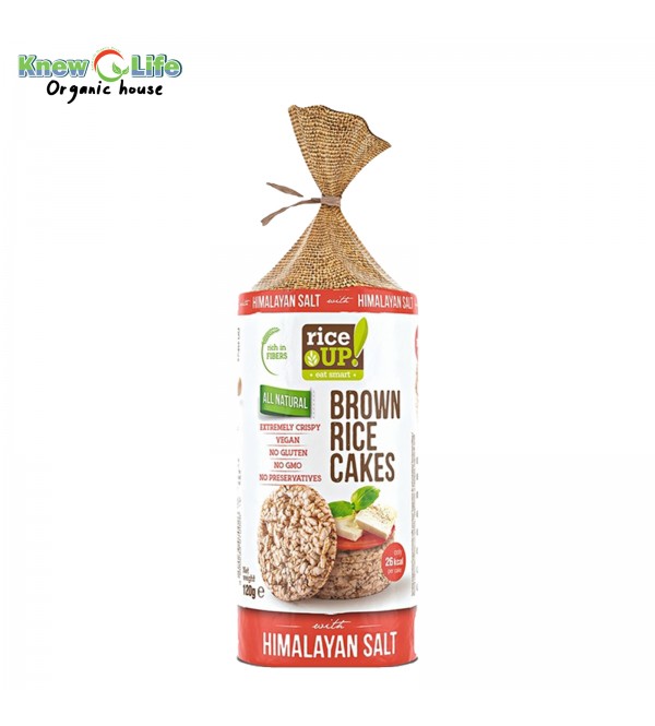 RiceUP! Brown Rice Cakes Himalayan Salt 120g