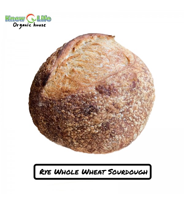Rye Whole Wheat Sourdough Bread 