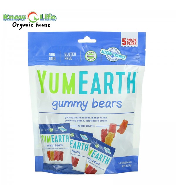 Yum Earth Gummy Bears 5packs x 19.8g
