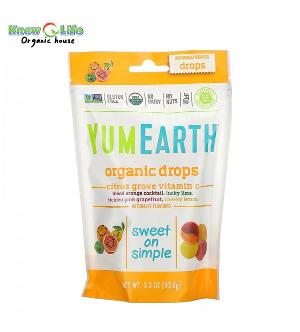 Yum Earth Organic Drops (Vitamin C) 93.6g