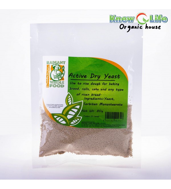 Radiant Whole Food Active Dry Yeast 80g