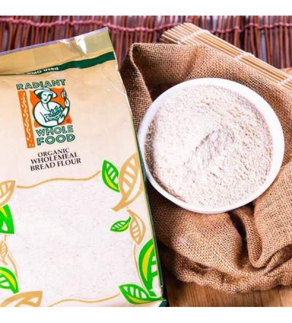 Radiant Whole Food Organic Wholemeal Bread Flour 1kg