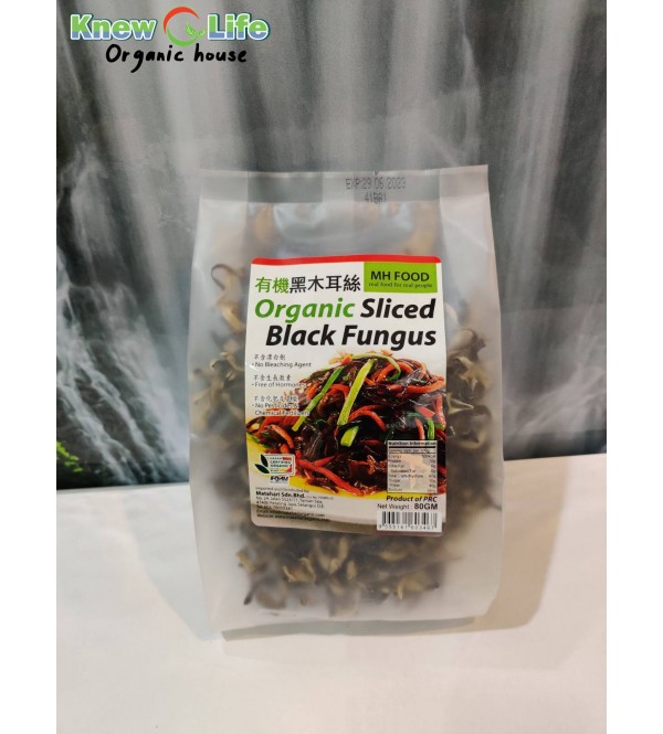 MH Food Organic Sliced Black Fungus 80g