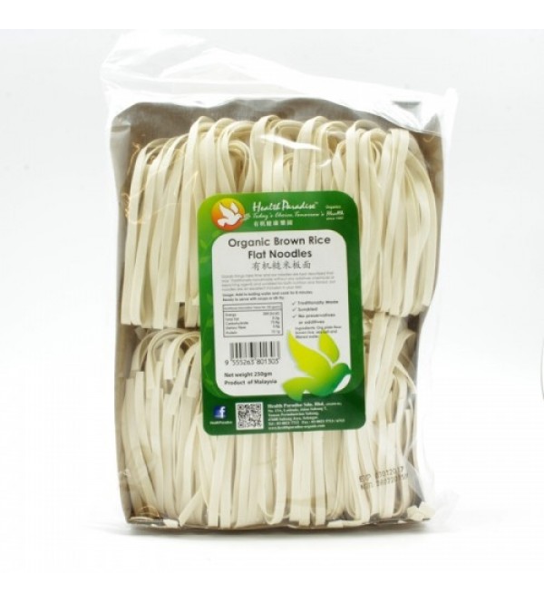 Health Paradise Organic Brown Rice Flat Noodles 250g