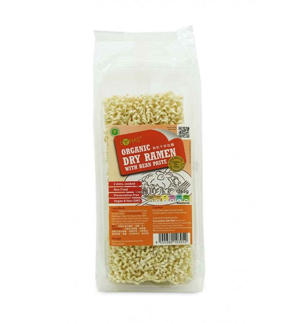 Lohas Organic Dry Ramen with Bean Paste 365g