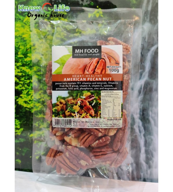 MH Food Heart-Healthy American Pecan Nut 100g