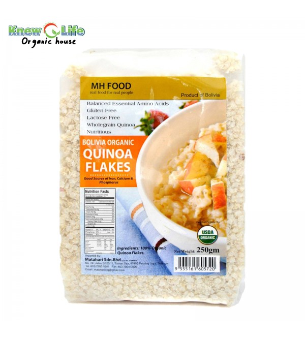 MH Food Bolivia Organic Quinoa Flakes 250g