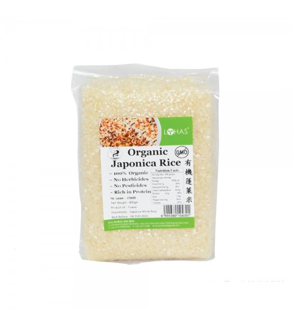 Lohas Organic Japonica Rice 900g