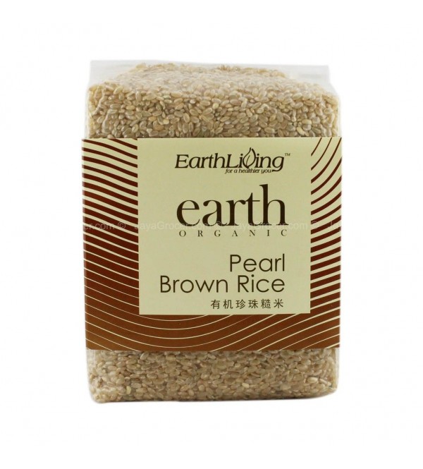 Earth Organic Pearl Brown Rice 1kg