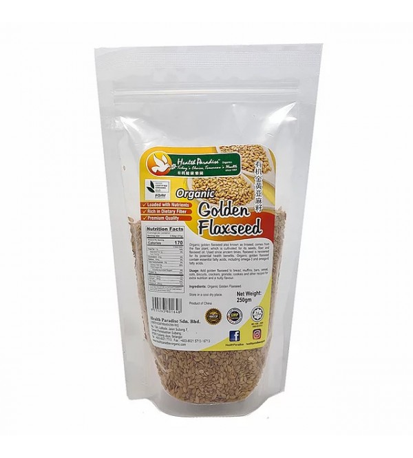 Health Paradise Organic Golden Flaxseed 250g