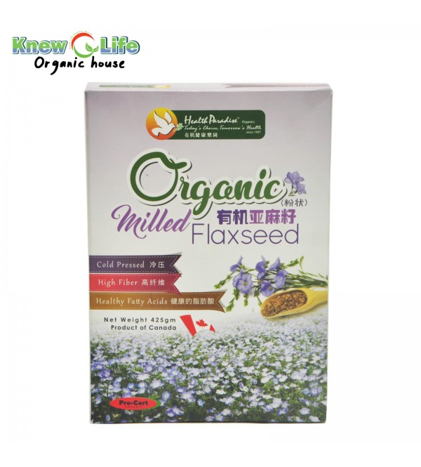 Health Paradise Organic Milled Flaxseed 425g