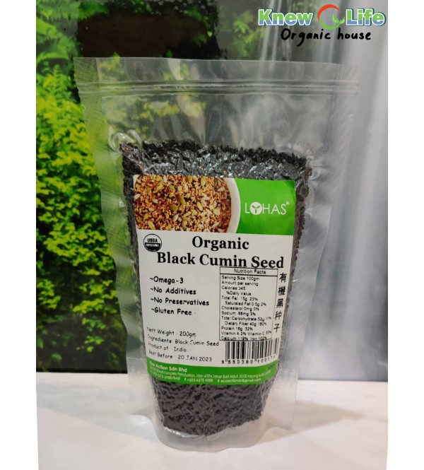 Lohas Organic Black Cumin Seed 200g