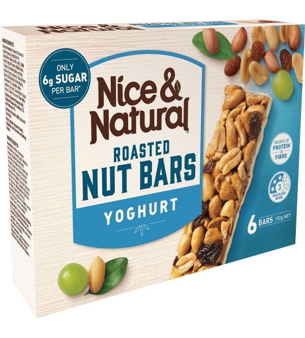 Nice & Natural Roasted Nut Bars (Yoghurt) 192g