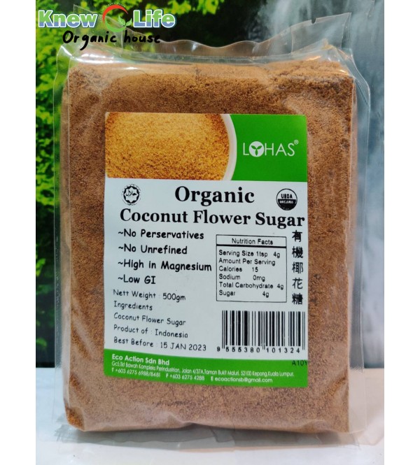 Lohas Organic Coconut Flower Sugar 500g