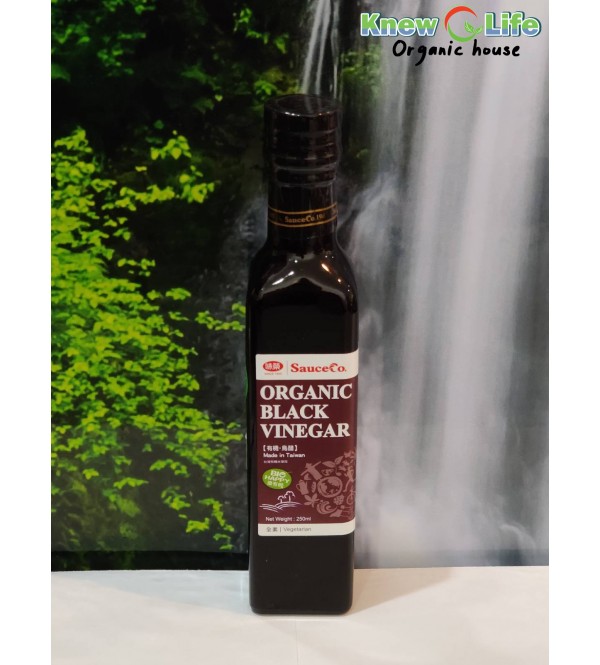 SauceCo Organic Black Vinegar 250ml