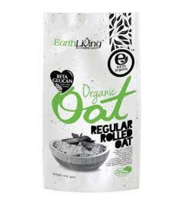 Earth Living Organic Regular Rolled Oat 500g